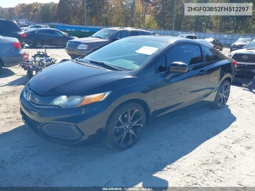 2HGFG3B52FH512297 2015 Honda Civic Lx