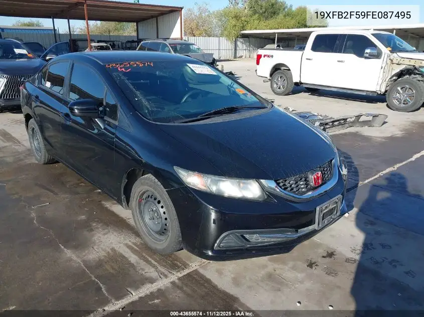 19XFB2F59FE087495 2015 Honda Civic Lx