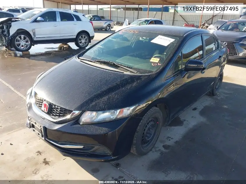 19XFB2F59FE087495 2015 Honda Civic Lx