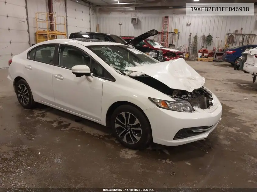 19XFB2F81FE046918 2015 Honda Civic Ex