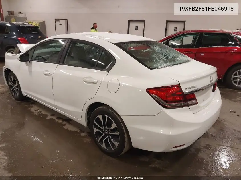 19XFB2F81FE046918 2015 Honda Civic Ex