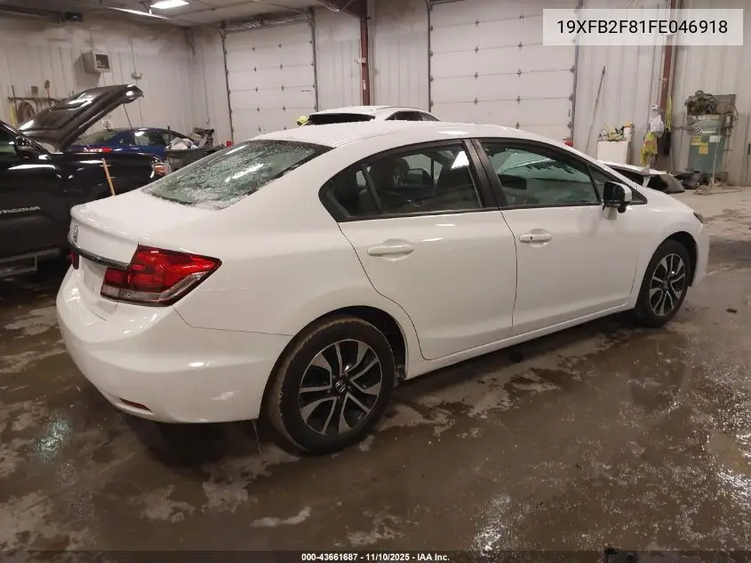 19XFB2F81FE046918 2015 Honda Civic Ex