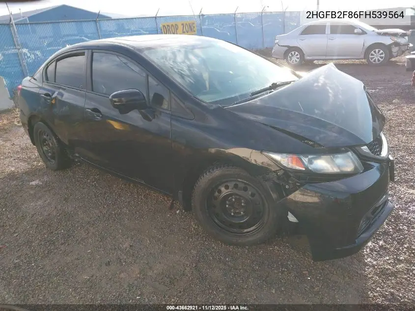 2HGFB2F86FH539564 2015 Honda Civic Ex