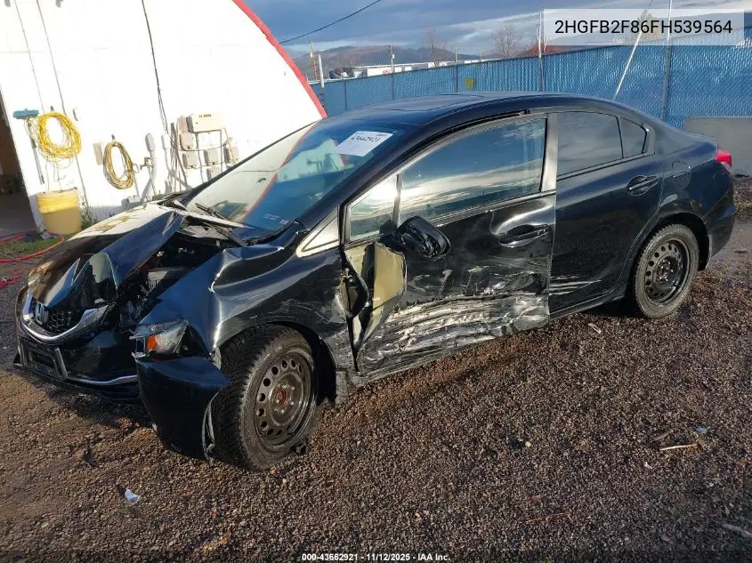 2HGFB2F86FH539564 2015 Honda Civic Ex
