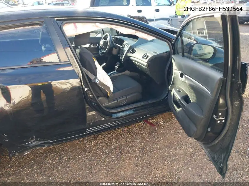 2HGFB2F86FH539564 2015 Honda Civic Ex
