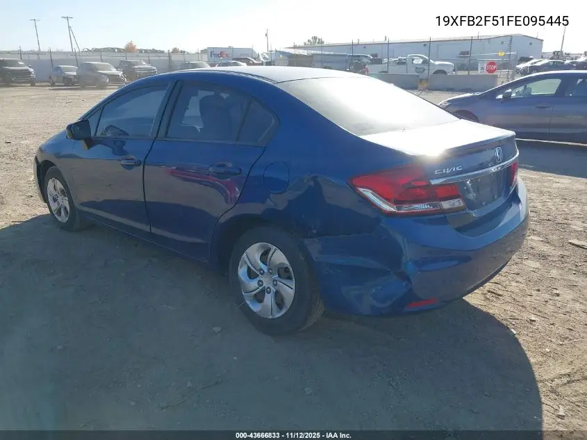 19XFB2F51FE095445 2015 Honda Civic Lx