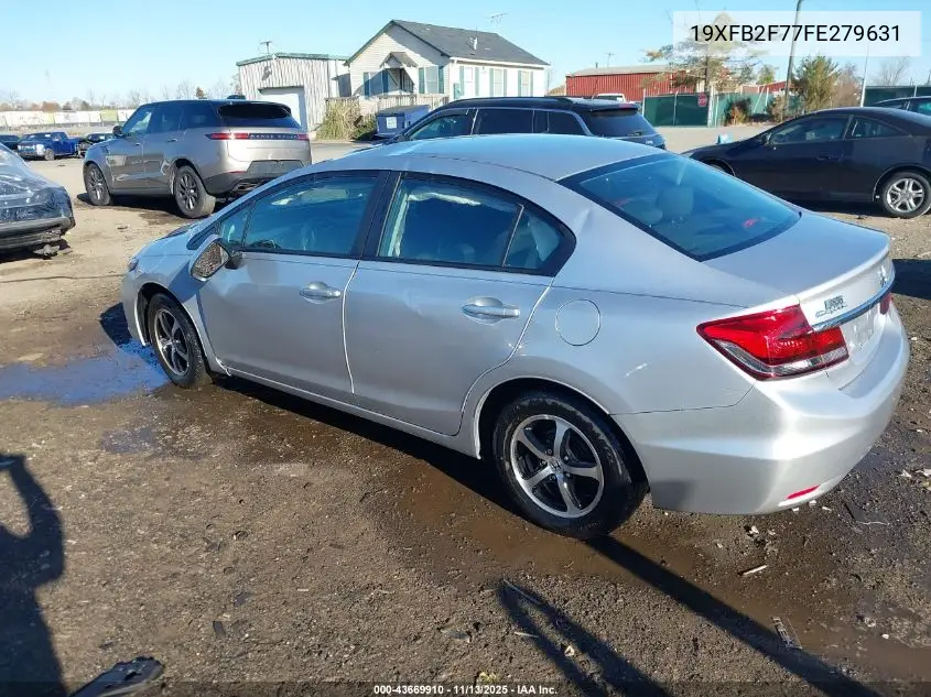 19XFB2F77FE279631 2015 Honda Civic Se