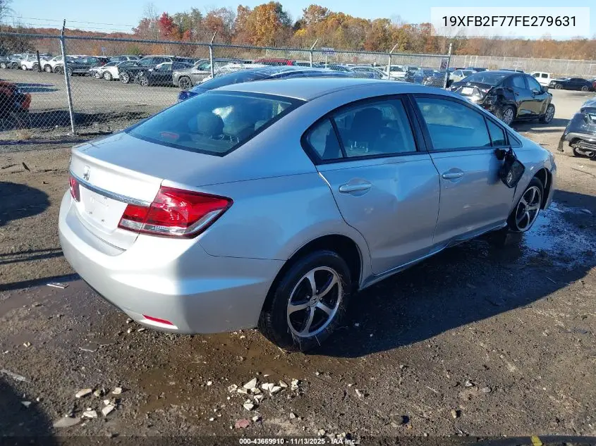 19XFB2F77FE279631 2015 Honda Civic Se