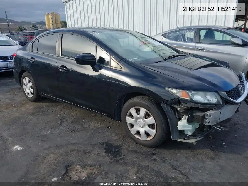 2HGFB2F52FH521410 2015 Honda Civic Lx