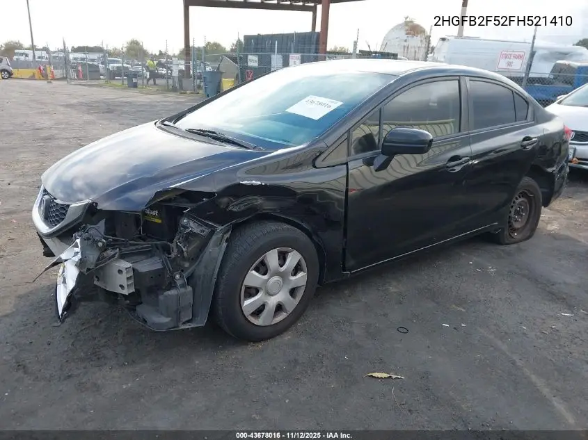 2HGFB2F52FH521410 2015 Honda Civic Lx