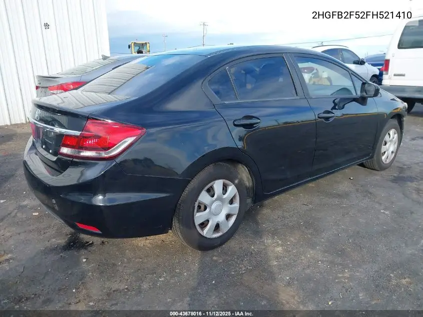 2HGFB2F52FH521410 2015 Honda Civic Lx