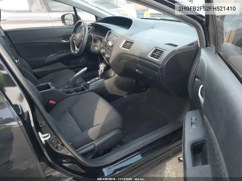 2HGFB2F52FH521410 2015 Honda Civic Lx