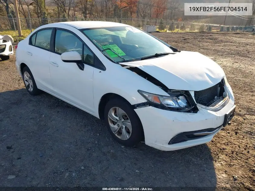 19XFB2F56FE704514 2015 Honda Civic Lx