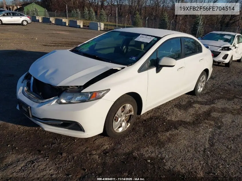 19XFB2F56FE704514 2015 Honda Civic Lx