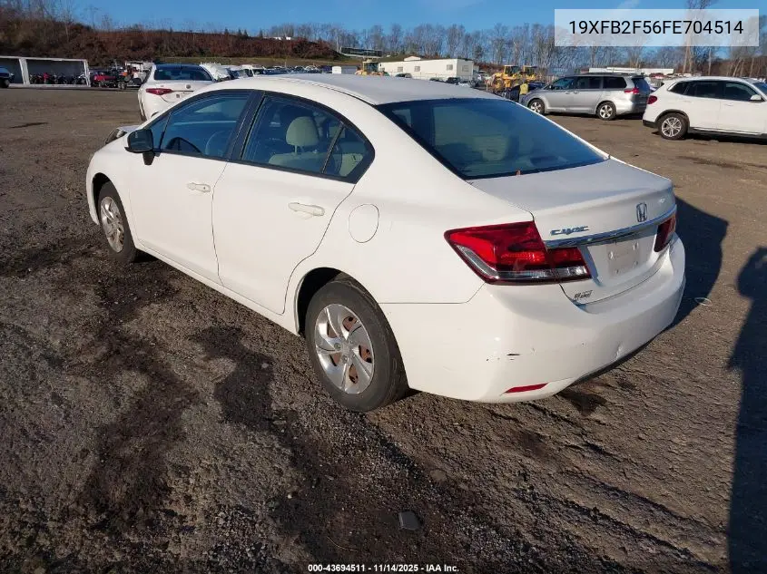 19XFB2F56FE704514 2015 Honda Civic Lx