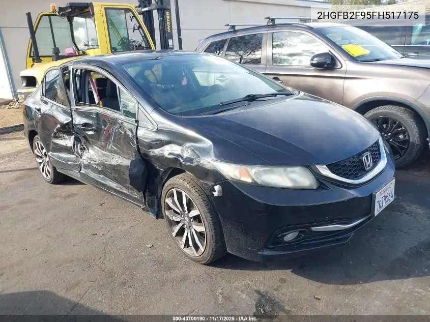 2HGFB2F95FH517175 2015 Honda Civic Ex-L