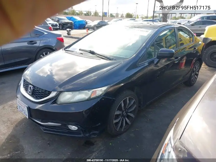 2HGFB2F95FH517175 2015 Honda Civic Ex-L