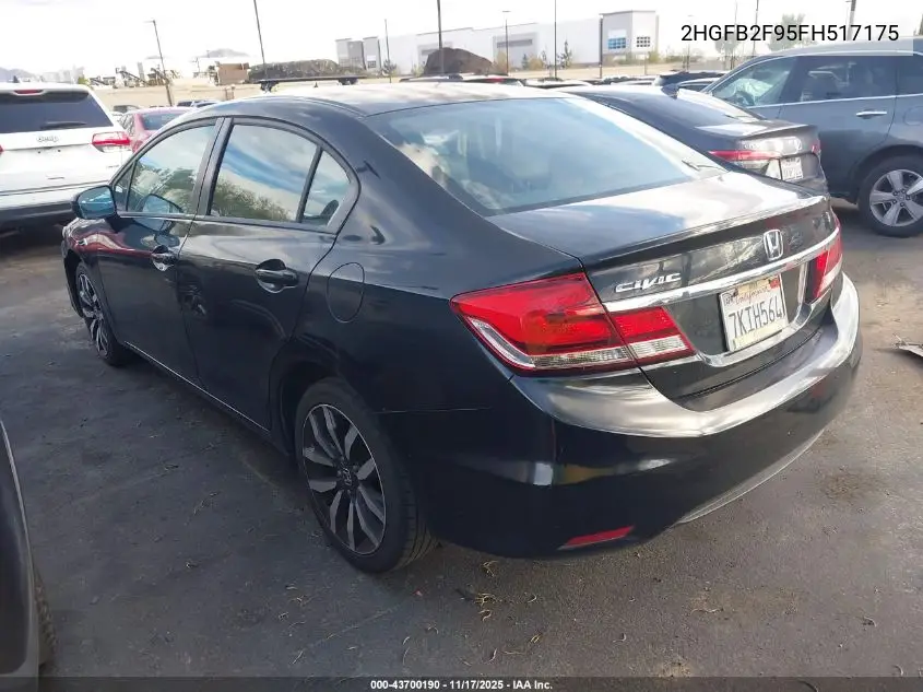 2HGFB2F95FH517175 2015 Honda Civic Ex-L