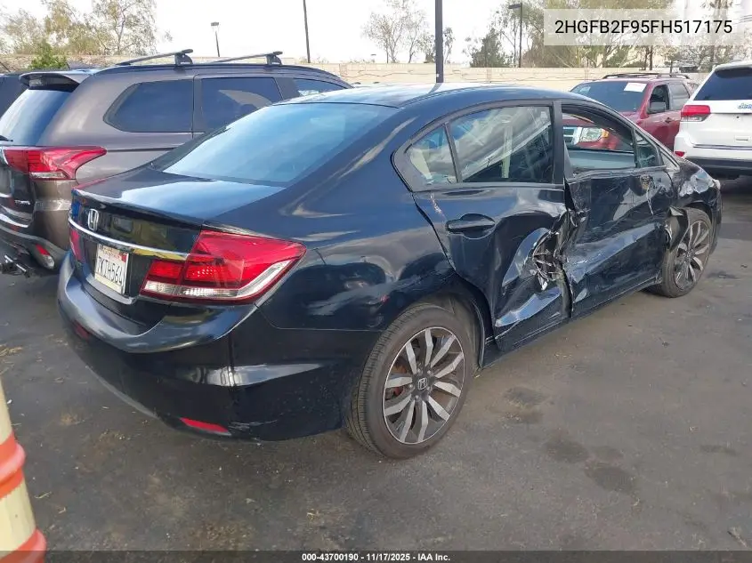 2HGFB2F95FH517175 2015 Honda Civic Ex-L