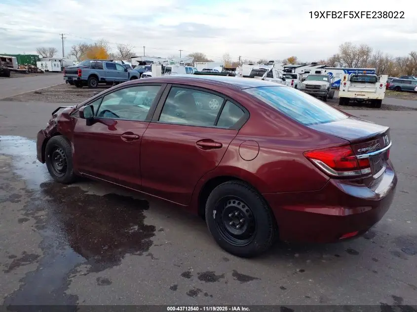 19XFB2F5XFE238022 2015 Honda Civic Lx