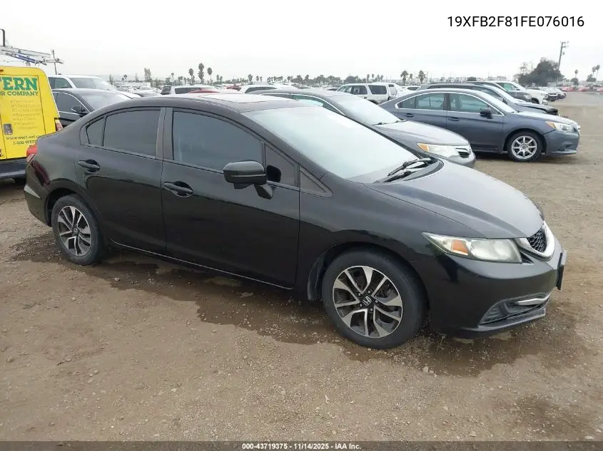 19XFB2F81FE076016 2015 Honda Civic Ex