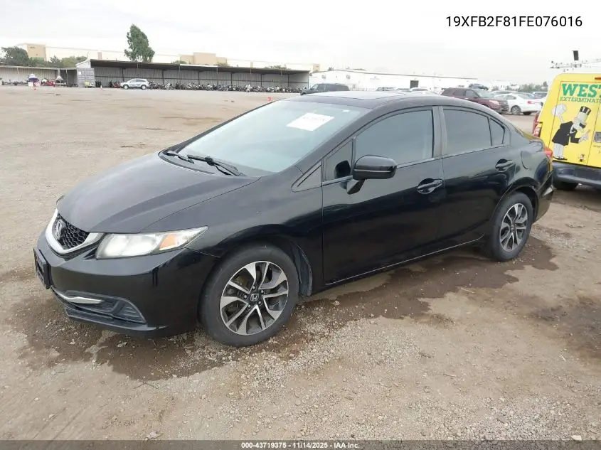 19XFB2F81FE076016 2015 Honda Civic Ex