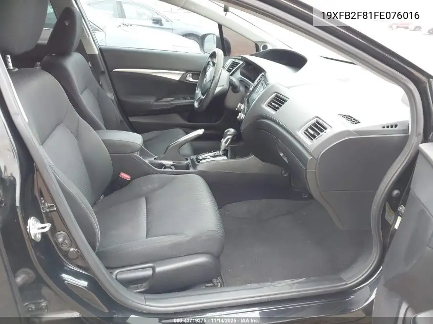 19XFB2F81FE076016 2015 Honda Civic Ex