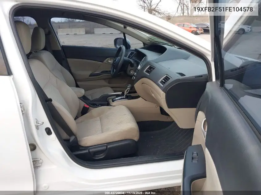 19XFB2F51FE104578 2015 Honda Civic Lx