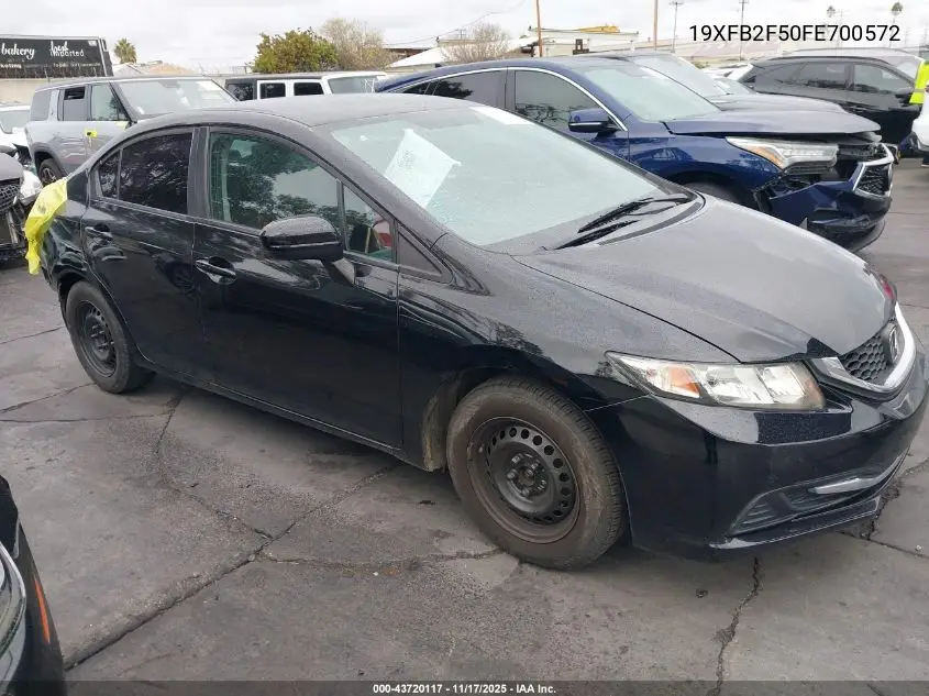 19XFB2F50FE700572 2015 Honda Civic Lx