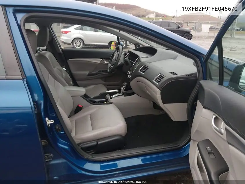 19XFB2F91FE046670 2015 Honda Civic Ex-L