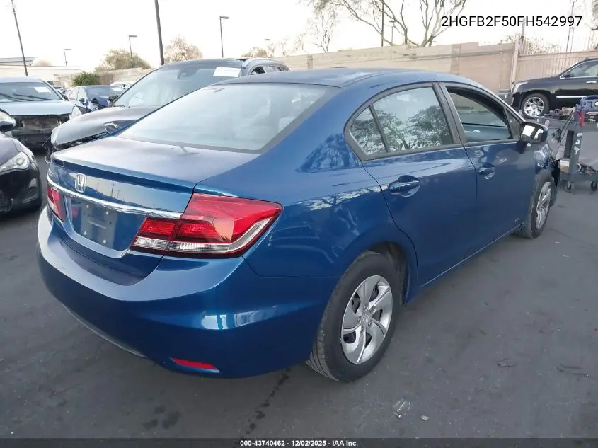 2HGFB2F50FH542997 2015 Honda Civic Lx