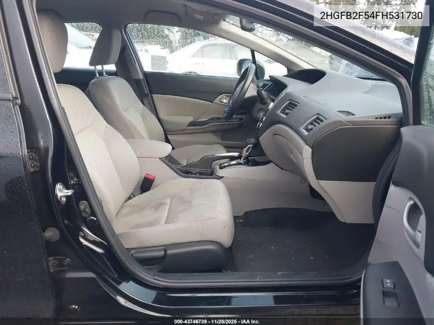 2HGFB2F54FH531730 2015 Honda Civic Lx