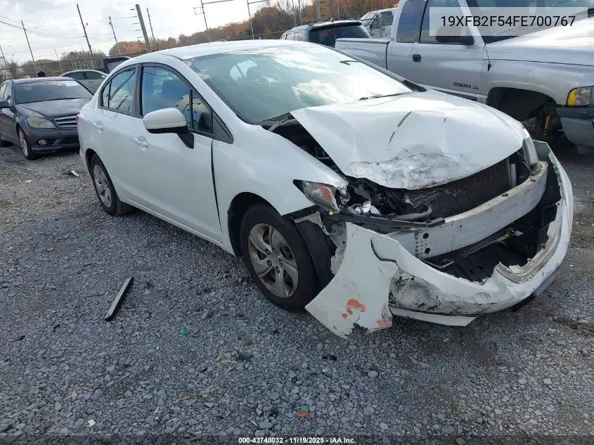 19XFB2F54FE700767 2015 Honda Civic Lx