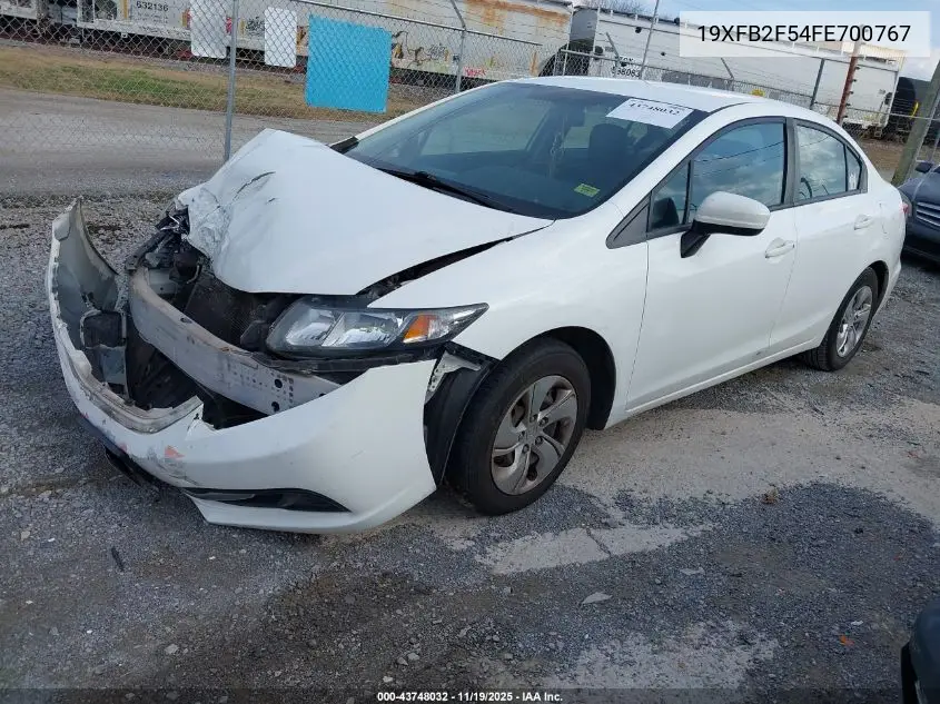 19XFB2F54FE700767 2015 Honda Civic Lx