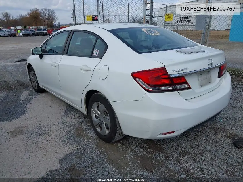 19XFB2F54FE700767 2015 Honda Civic Lx