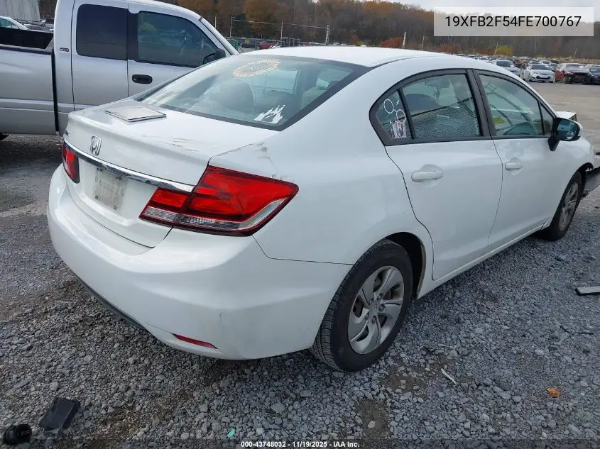 19XFB2F54FE700767 2015 Honda Civic Lx