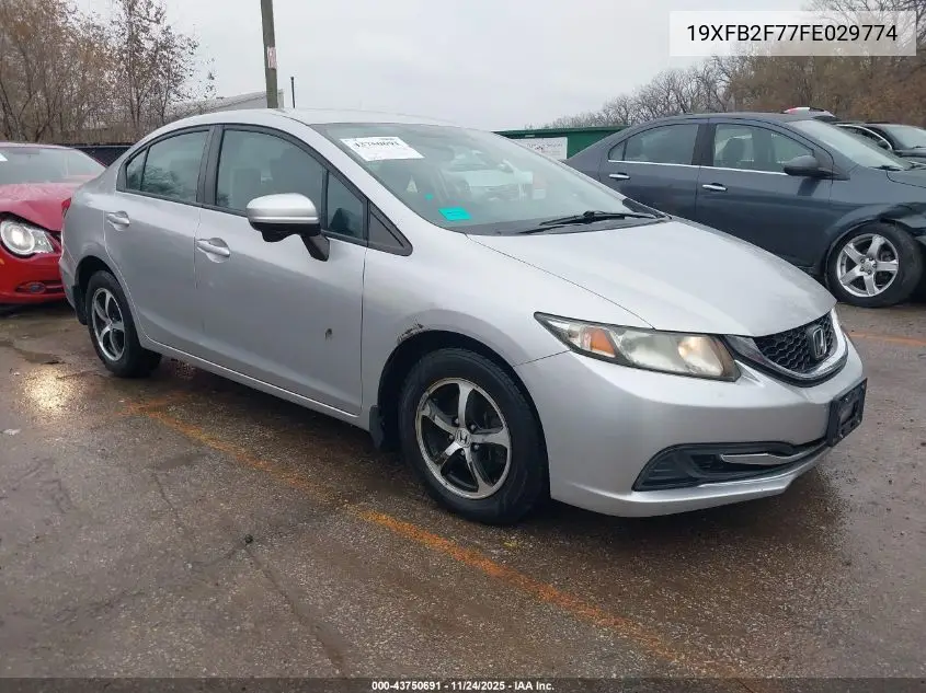 19XFB2F77FE029774 2015 Honda Civic Se