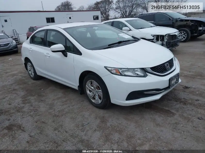 2HGFB2F56FH513035 2015 Honda Civic Lx