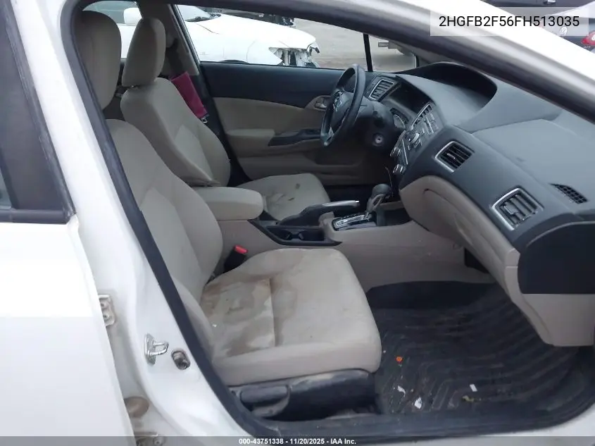 2HGFB2F56FH513035 2015 Honda Civic Lx