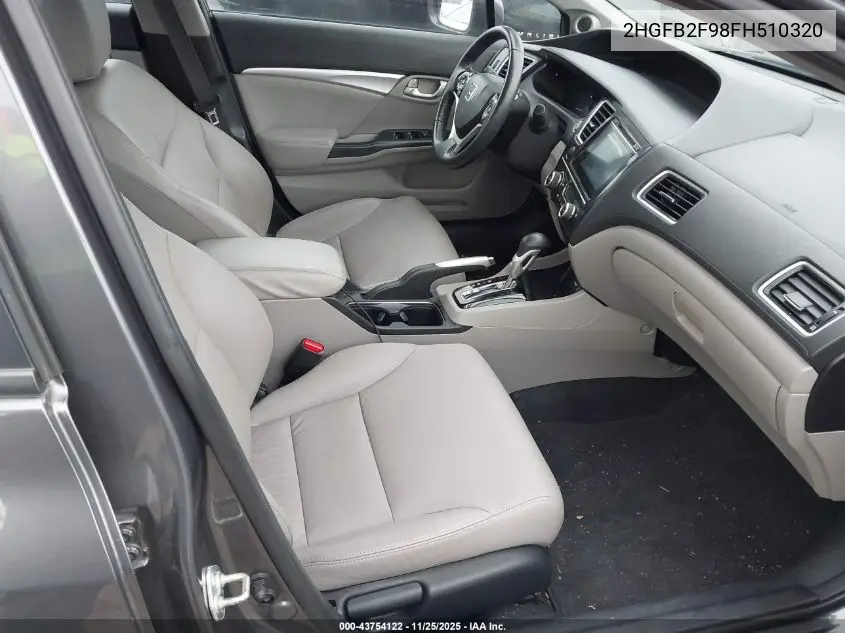 2HGFB2F98FH510320 2015 Honda Civic Ex-L