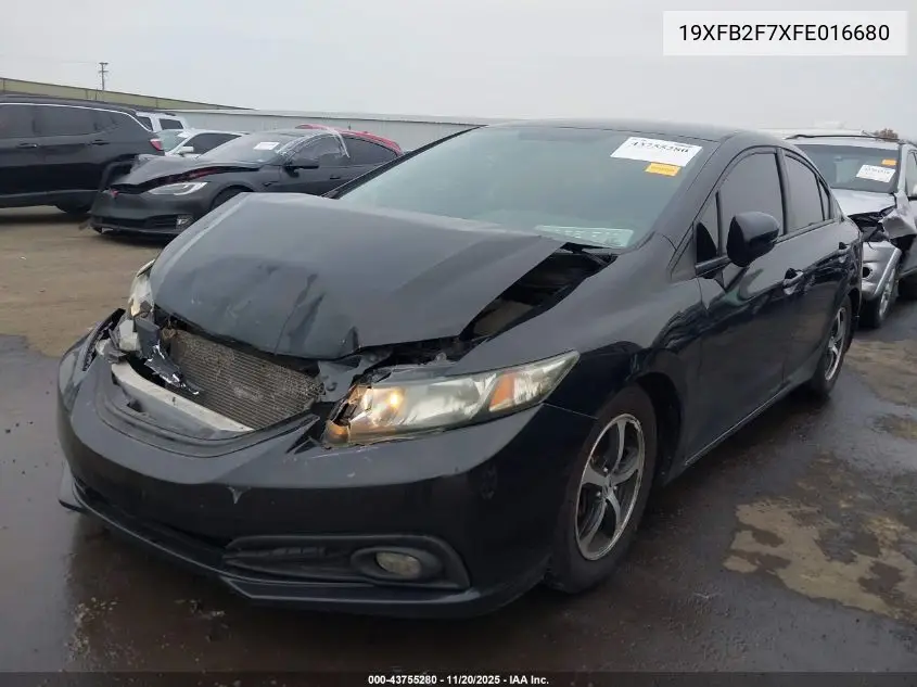 19XFB2F7XFE016680 2015 Honda Civic Se