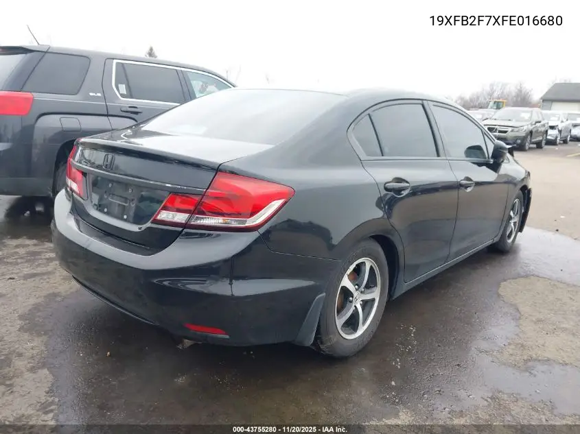 19XFB2F7XFE016680 2015 Honda Civic Se