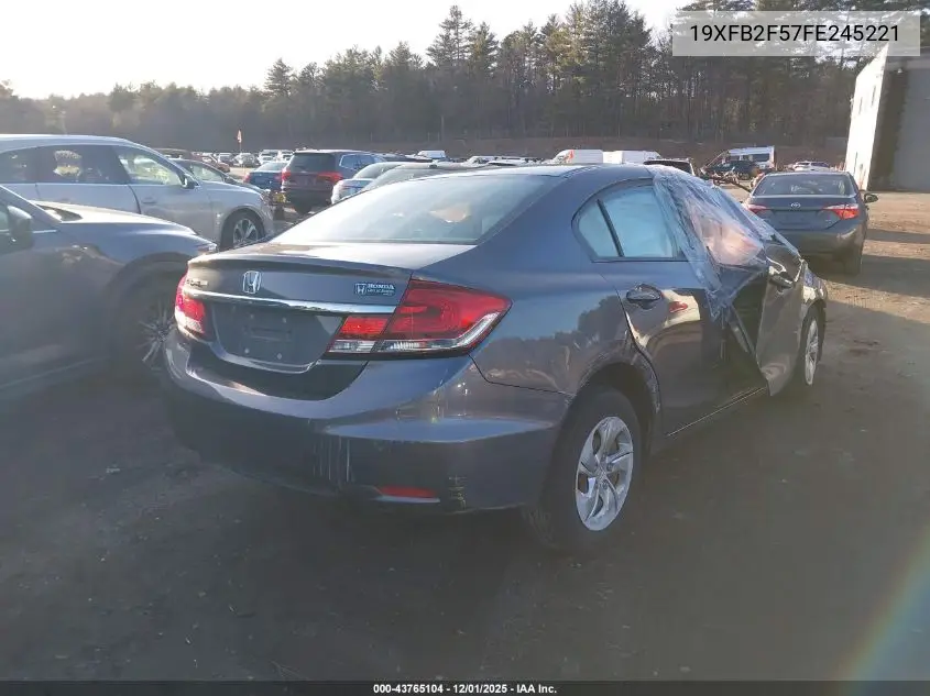 19XFB2F57FE245221 2015 Honda Civic Lx