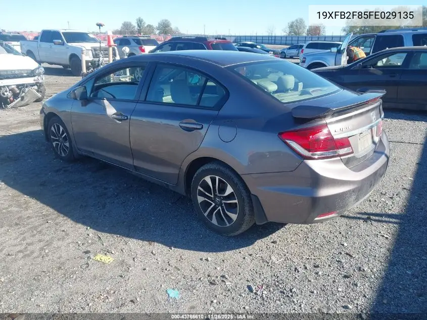 19XFB2F85FE029135 2015 Honda Civic Ex