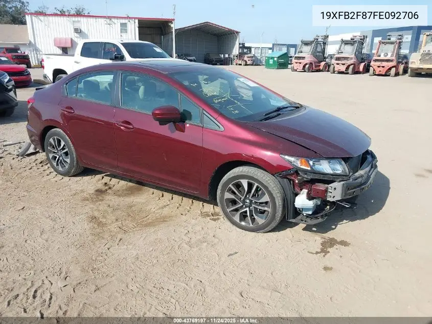 19XFB2F87FE092706 2015 Honda Civic Ex