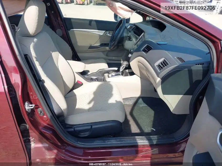 19XFB2F87FE092706 2015 Honda Civic Ex