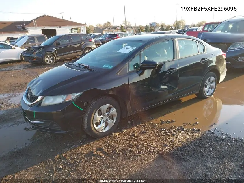 19XFB2F5XFE296096 2015 Honda Civic Lx
