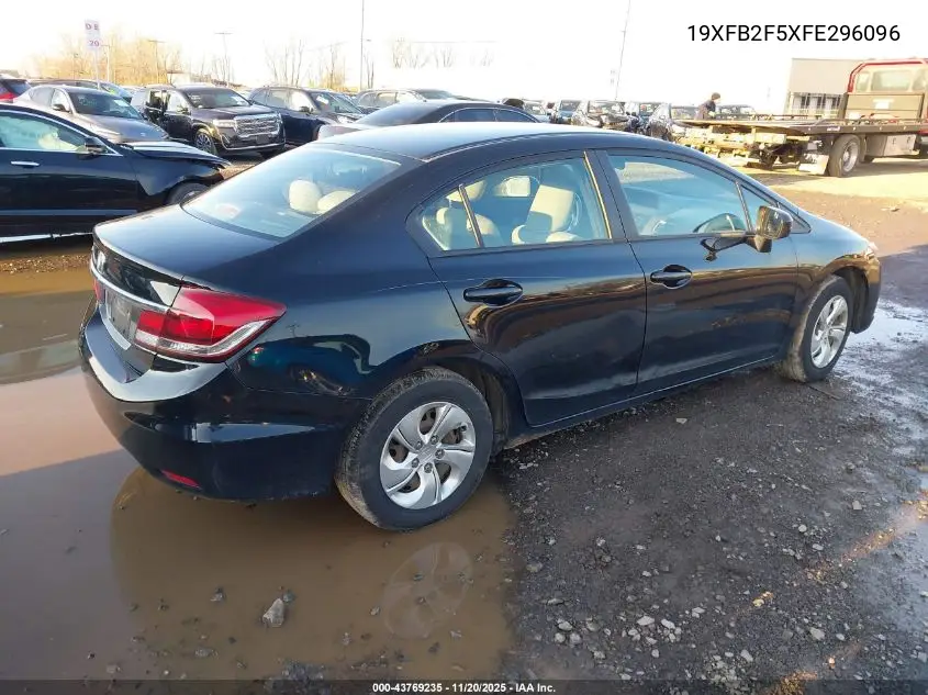 19XFB2F5XFE296096 2015 Honda Civic Lx