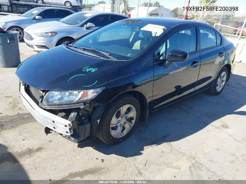 19XFB2F58FE200398 2015 Honda Civic Lx