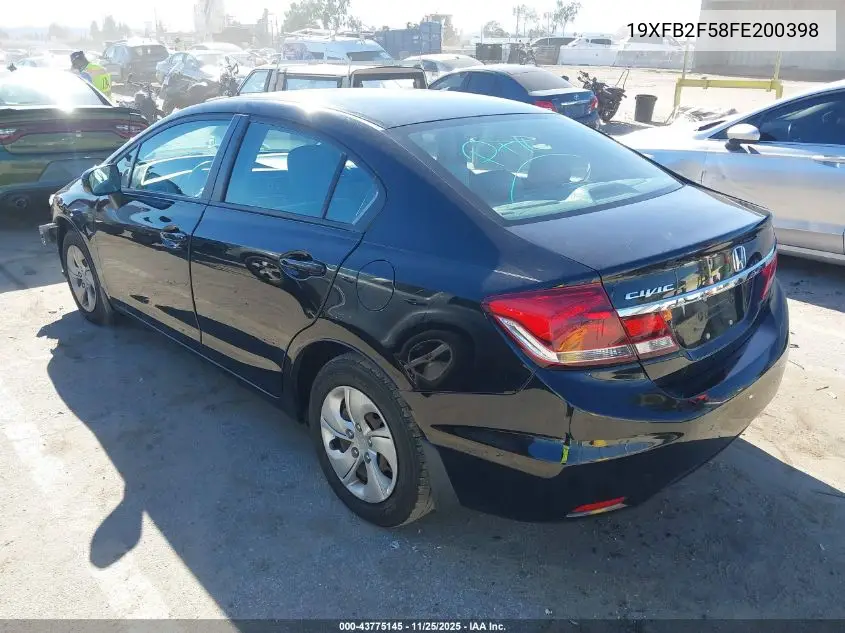 19XFB2F58FE200398 2015 Honda Civic Lx